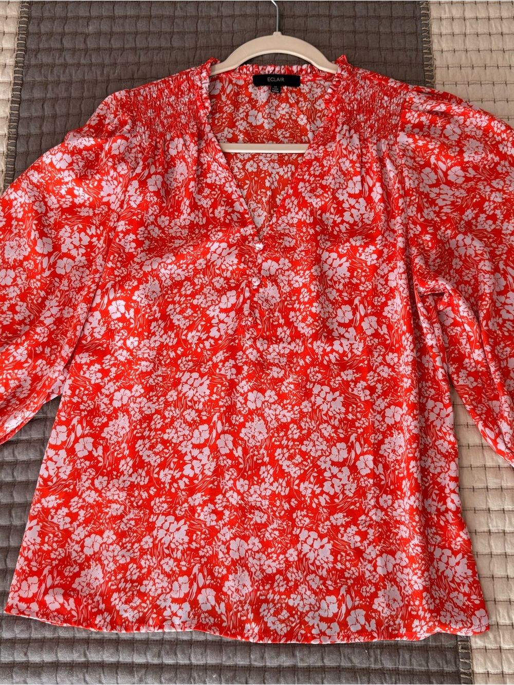 Eclair Orange Floral Blouse